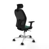 Office Chair with Headrest Jorquera Piqueras y Crespo 2D086N2 Green