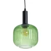 Ceiling Light Crystal Metal Green 20 x 20 x 30 cm