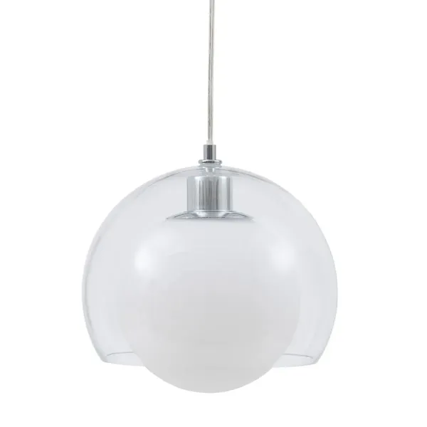 Ceiling Light 25 x 25 x 19,5 cm Crystal Silver Iron Ø 25 cm