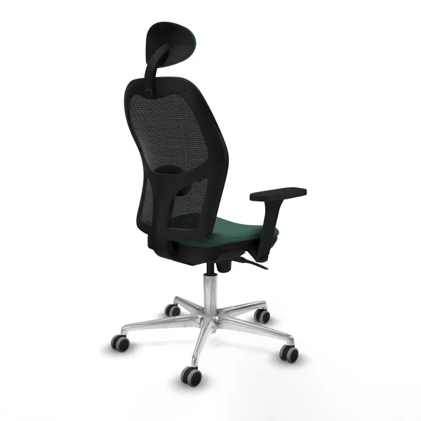 Biroja krēsls ar galvas atbalstu Jorquera Piqueras y Crespo 3D086G1 Zaļš