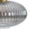 Ceiling Light Crystal Grey Golden Metal 30 x 30 x 26 cm