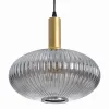 Ceiling Light Crystal Grey Golden Metal 30 x 30 x 26 cm