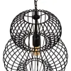 Ceiling Light 34 x 34 x 51 cm Black Iron Ø 34 cm