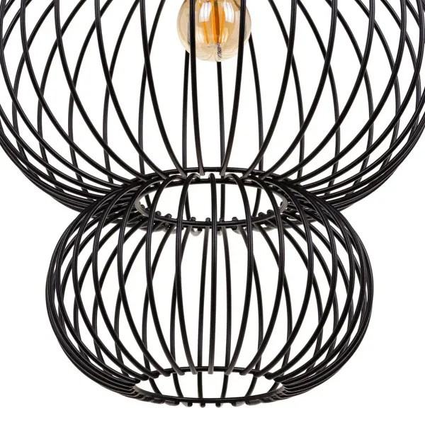 Ceiling Light 34 x 34 x 51 cm Black Iron Ø 34 cm