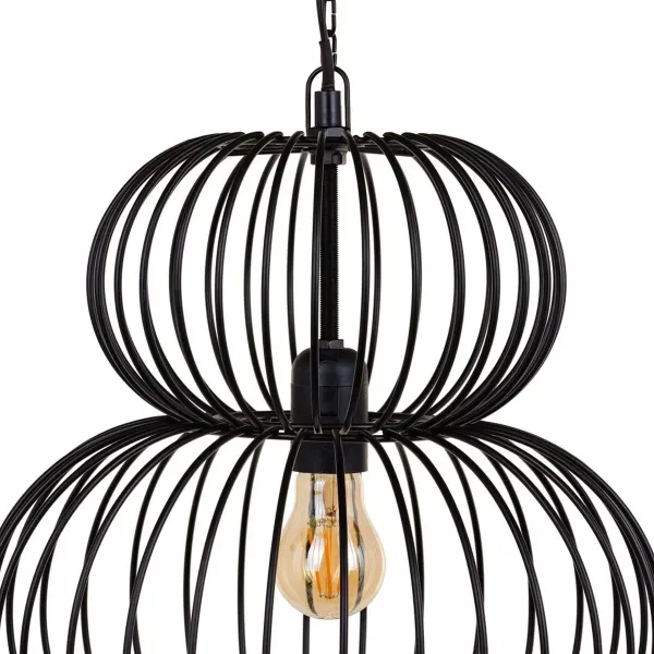 Ceiling Light 34 x 34 x 51 cm Black Iron Ø 34 cm