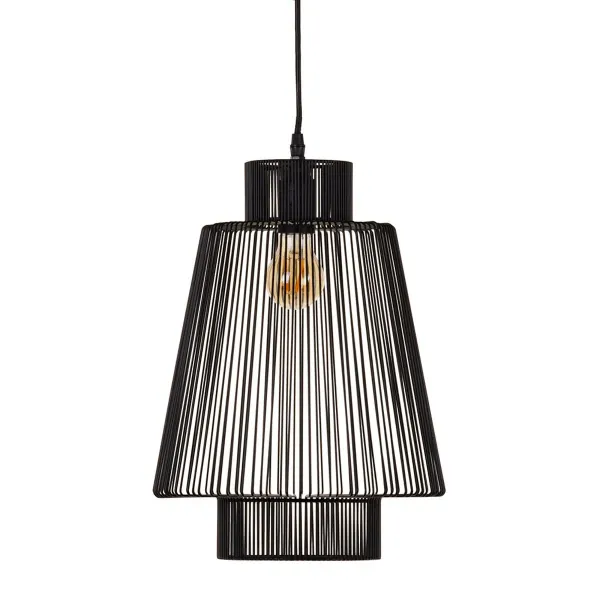 Ceiling Light 29 x 29 x 39,5 cm Black Iron Ø 29 cm