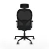 Office Chair with Headrest Jorquera Piqueras y Crespo 2D036G2 Black Petroleum green