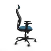Office Chair with Headrest Jorquera Piqueras y Crespo 2D036G2 Black Petroleum green