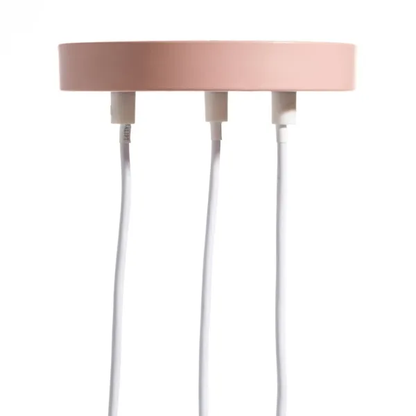 Ceiling Light 20 x 20 x 95 cm Pink Metal