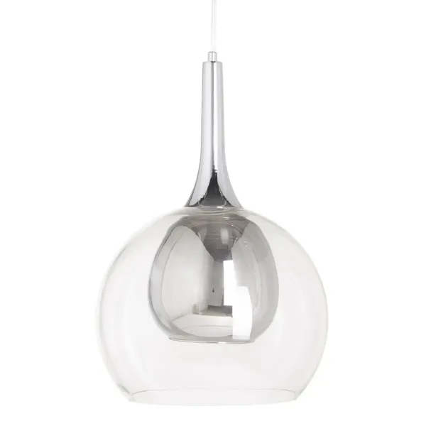 Ceiling Light Crystal Grey Metal 30 x 30 x 50 cm