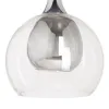 Ceiling Light Crystal Grey Metal 30 x 30 x 50 cm