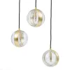 Ceiling Light 15 x 15 x 120 cm Crystal Golden Iron Ø 15 cm