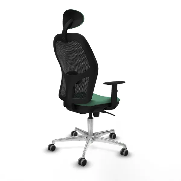 Office Chair with Headrest Jorquera Piqueras y Crespo 1D086G1 Emerald Green