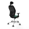 Office Chair with Headrest Jorquera Piqueras y Crespo 1D086G1 Emerald Green