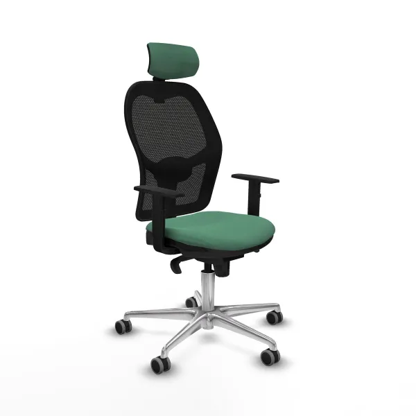 Office Chair with Headrest Jorquera Piqueras y Crespo 1D086G2 Emerald Green