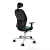 Office Chair with Headrest Jorquera Piqueras y Crespo 1D086N1 Emerald Green