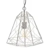 Ceiling Light Metal Silver 34 x 34 x 38 cm