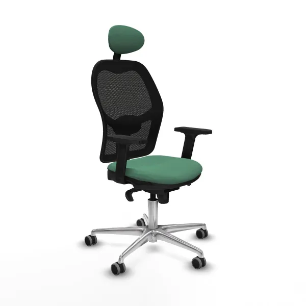 Office Chair with Headrest Jorquera Piqueras y Crespo 2D086G1 Emerald Green
