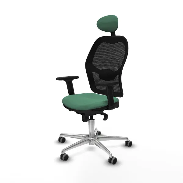 Office Chair with Headrest Jorquera Piqueras y Crespo 2D086G1 Emerald Green