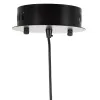 Ceiling Light Crystal Black Metal 15 x 15 x 37 cm