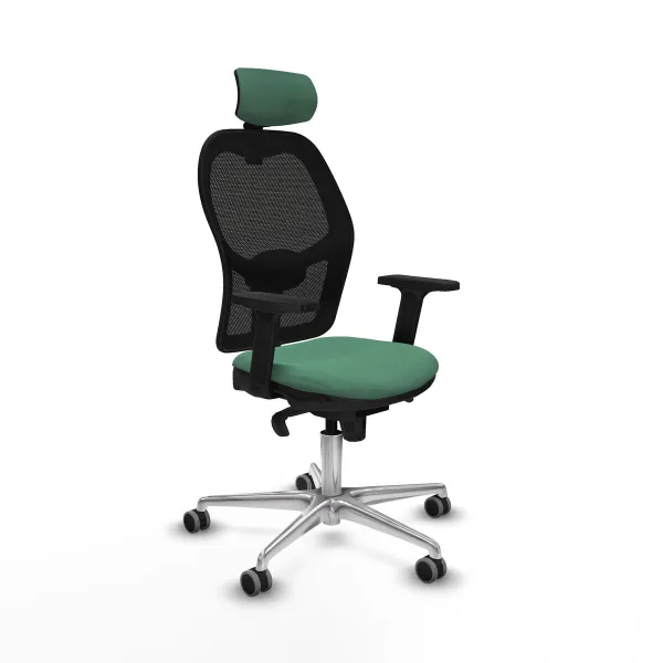 Office Chair with Headrest Jorquera Piqueras y Crespo 2D086G2 Emerald Green