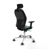 Office Chair with Headrest Jorquera Piqueras y Crespo 2D086G2 Emerald Green