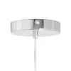 Ceiling Light 16 x 16 x 50 cm Crystal Grey Metal