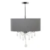 Ceiling Light 44 x 44 x 65 cm Grey Metal Ø 44 cm