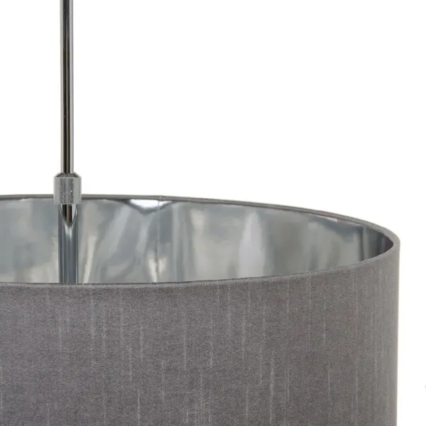 Ceiling Light 44 x 44 x 65 cm Grey Metal Ø 44 cm