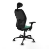 Office Chair with Headrest Jorquera Piqueras y Crespo 3D036G1 Emerald Green
