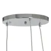 Ceiling Light Crystal Grey Metal 33 x 33 x 50 cm