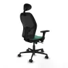 Office Chair with Headrest Jorquera Piqueras y Crespo 3D036N1 Emerald Green