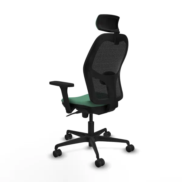 Biroja krēsls ar galvas atbalstu Jorquera Piqueras y Crespo 3D036N2 Smaragdzaļš