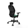 Office Chair with Headrest Jorquera Piqueras y Crespo 3D036N2 Emerald Green