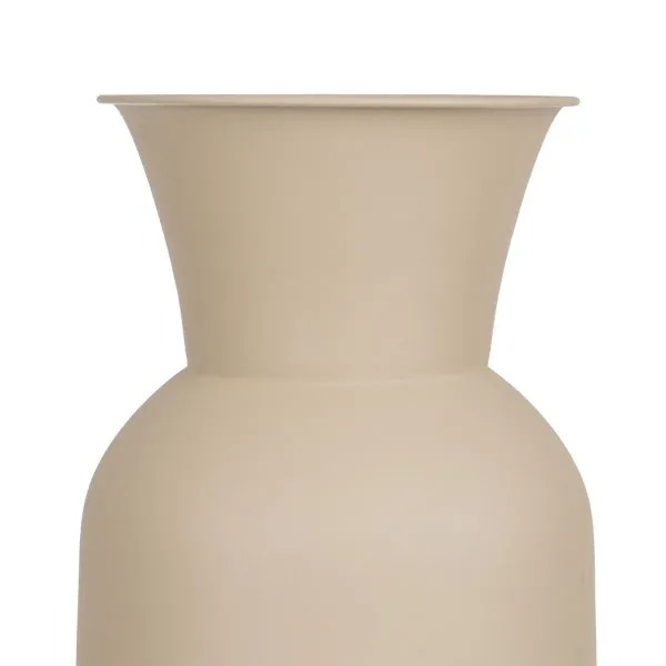 Vase 19 x 19 x 51 cm Cream Iron