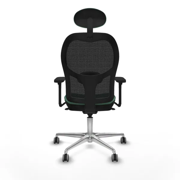 Biroja krēsls ar galvas atbalstu Jorquera Piqueras y Crespo 3D086G1 Smaragdzaļš