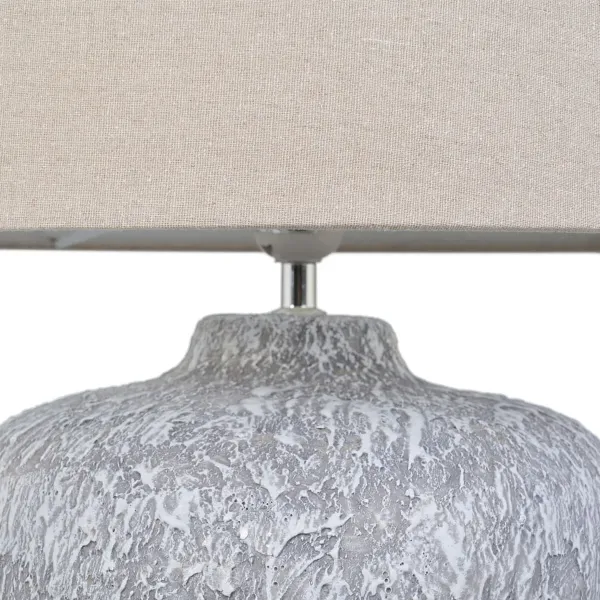 Desk lamp Grey Linen Ceramic 40 W 220 V 240 V 220-240 V 40 x 40 x 55 cm