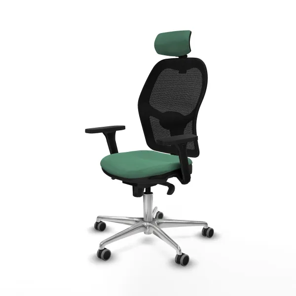 Office Chair with Headrest Jorquera Piqueras y Crespo 3D086G2 Emerald Green