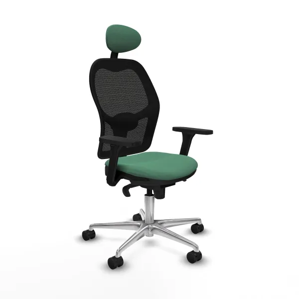 Office Chair with Headrest Jorquera Piqueras y Crespo 3D086N1 Emerald Green
