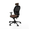 Office Chair Piqueras y Crespo 1D036N2 Black Dark brown