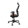 Office Chair with Headrest Jorquera Piqueras y Crespo 2D036G1 Black Dark brown