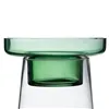 Candleholder 16,5 x 16,5 x 35 cm Green Glass