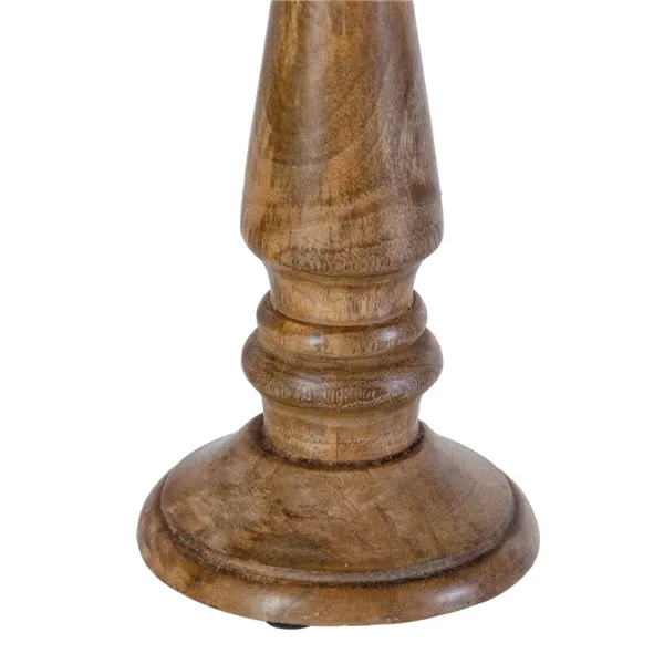 Candleholder 14 x 14 x 38 cm Brown Mango wood