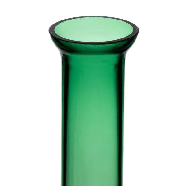 Vase Green Glass 12 x 12 x 33 cm