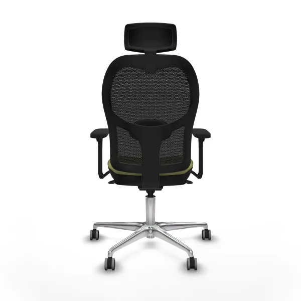 Biroja krēsls ar galvas atbalstu Jorquera Piqueras y Crespo 3D086G2 Zaļš