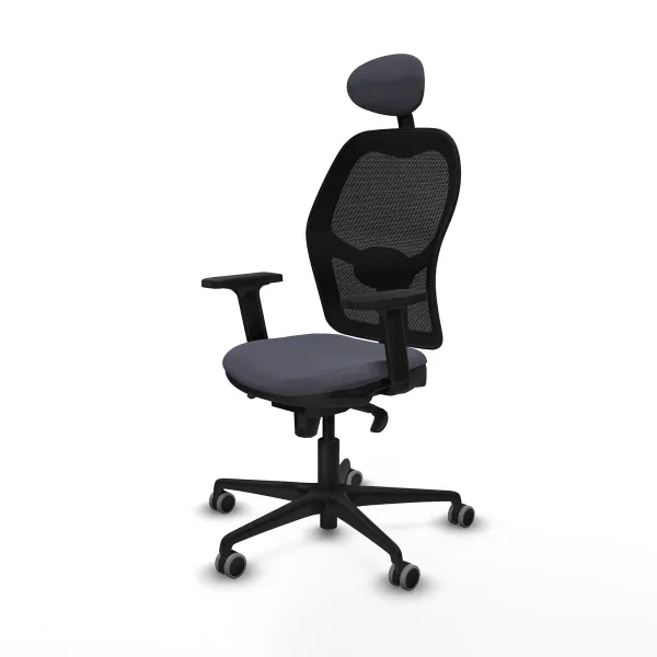 Office Chair with Headrest Jorquera Piqueras y Crespo 2D036G1 Dark grey