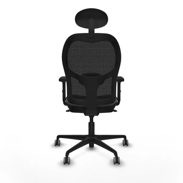 Office Chair with Headrest Jorquera Piqueras y Crespo 2D036G1 Dark grey