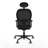 Office Chair with Headrest Jorquera Piqueras y Crespo 2D036G1 Dark grey