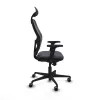 Office Chair with Headrest Jorquera Piqueras y Crespo 2D036G1 Dark grey