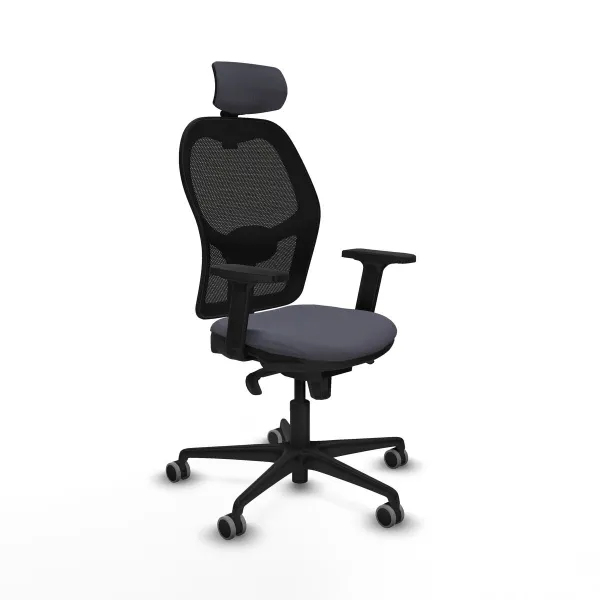 Office Chair with Headrest Jorquera Piqueras y Crespo 2D036G2 Dark grey